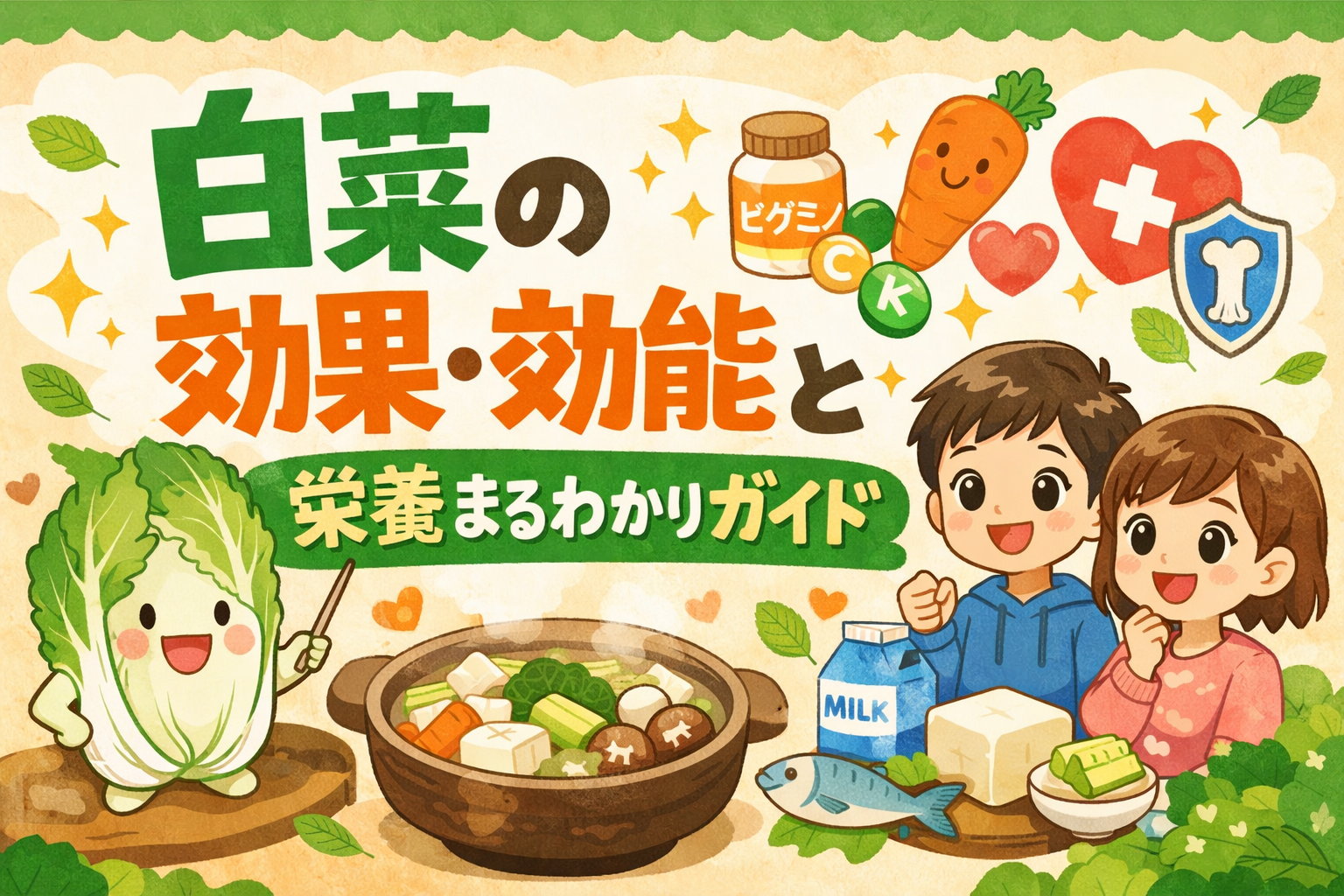 🌿 心とお腹に、冬の贈りもの。白菜が教えてくれる、やさしい栄養と毎日の整え方